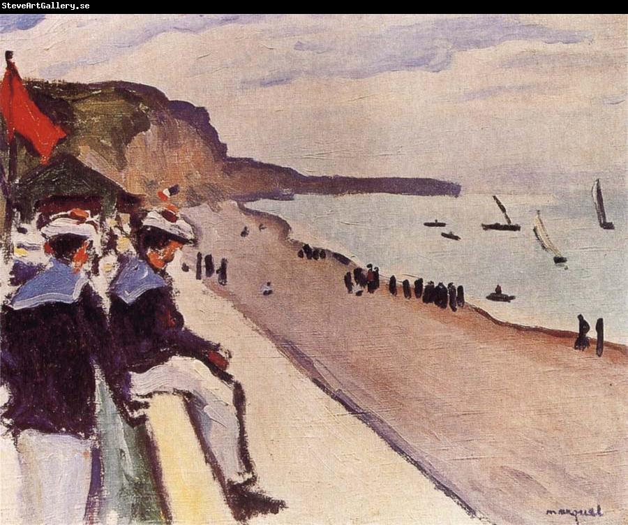 Marquet, Albert The Beach at Fecaump